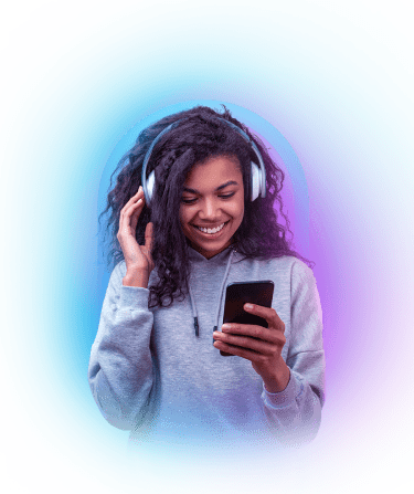 girl listening to music